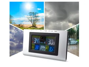 Stazione meteorologica wireless con schermo a colori multifunzione termometro igrometro