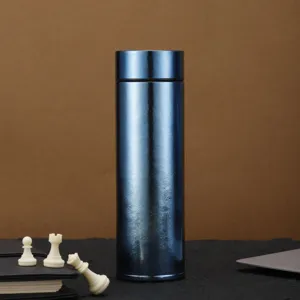 Moderner Minimalistischer Reinem Titan Vakuumkolben Business Isolierte Wasserflasche Tragbarer Thermobecher Mit Infuser Und Geschenkbox