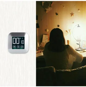 Digital kitchen timer with touch screen, multi-functional electronic countdown timer for baking.