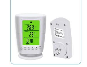 European smart wireless thermostat socket digital temperature controller detail view