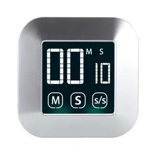 Digital Kitchen Timer Touch Screen Countdown Timer Magnetic Large LCD Display Clock For Baking Cooking Home Kitchen