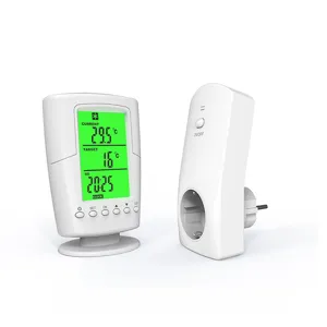 European style smart wireless thermostat socket digital display temperature controller