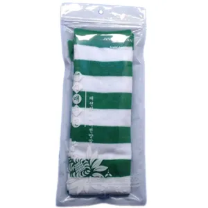 Green white striped over knee socks cute high tube long socks for women fashion daily wear