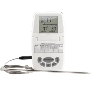 Termometro Alimentare Digitale Termometro per Carne da Cucina Con Sonda Pieghevole Display LCD Per Cottura BBQ