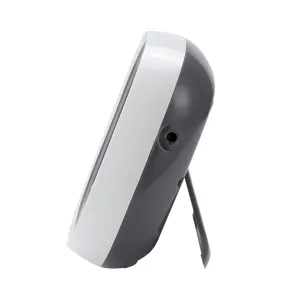 Wireless digital food thermometer side view, multi-functional kitchen BBQ cooking timer device.