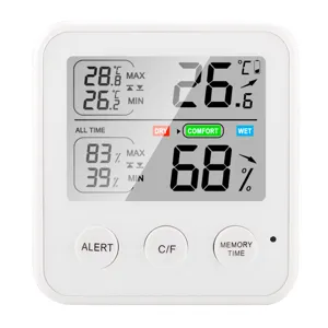 High Precision Digital Indoor Thermometer Hygrometer ABS Electronic Temperature Humidity Monitor Baby Room Desk Meter
