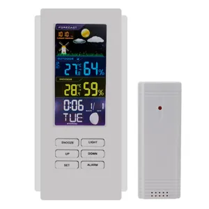 Wireless Color Screen Weather Station Indoor Outdoor Thermo Hygrometer Barometer Digital Clock Temperature Humidity