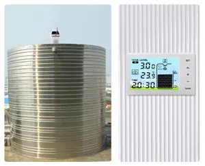 Ultrasonic liquid level meter water tank digital monitor solar powered display unit
