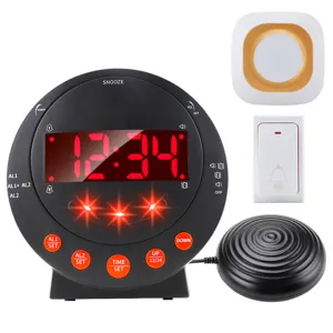 Sveglia Vibrante Multifunzionale Con Scuotitore da Letto Display Digitale LED Allarme Forte Per Sگه Dormono Pesante