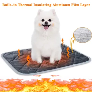 Self Warming Pet Thermal Blanket Cat Dog Mat Waterproof Washable Winter Warm Pet Bed Pad