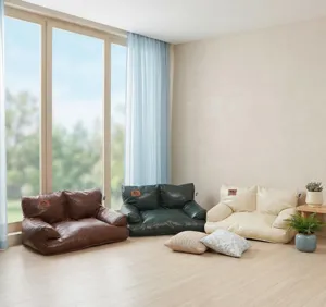 Comfortabele vloerbank set in drie kleuren, waterdichte stof voor woonkamer of huisdieren.