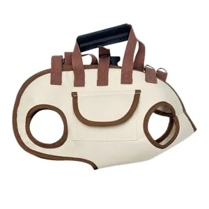 Dog lifting support harness portable pet carry bag with handle and adjustable straps for outdoor use