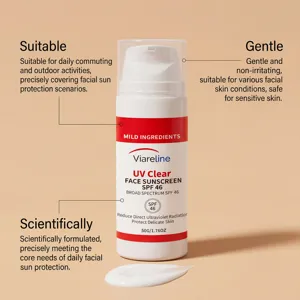 VIARELINE Αντιηλικιακή Κρέμα Προσώπου SPF 46 Ευρέος Φάσματος Απαλή Προστασία 50g Καθημερινή