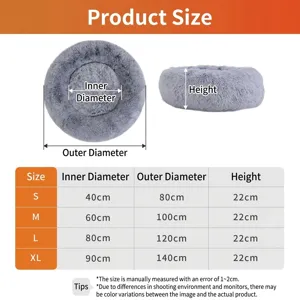 Cozy thick plush pet bed for cats and dogs warm non-slip winter sleeping pad for pets