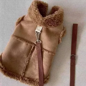 Small Dog Winter Warm Vest Suede Fleece Puppy Coat Pet Apparel Puppy Clothes For Small Dogs Cats