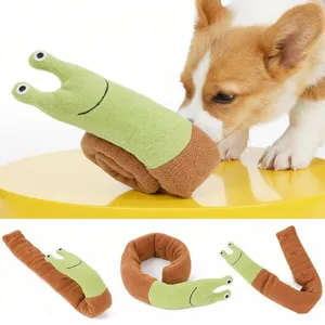 Plüsch Schnecke Hund Schnüffelspielzeug interaktives Kauspielzeug Haustierbedarf