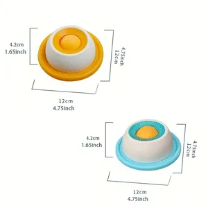 Pet slow feeder dog toy interactive slow eating bowl anti-rollover boredom relief
