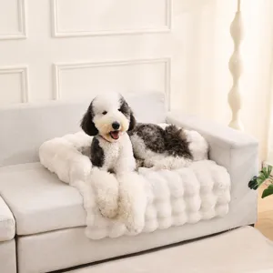 Warm winter plush pet sofa bed removable non-slip dog bed cat sleeping mat universal use