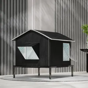 Tenda rialzata impermeabile per animali domestici invernali con isolamento termico per cani.