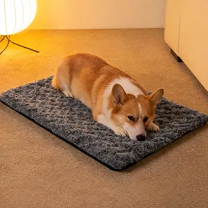 Pet Winter Warm Rose Velvet Mat Thickened Anti-Slip Self-Heating Sleeping Pad For Cats And Dogs