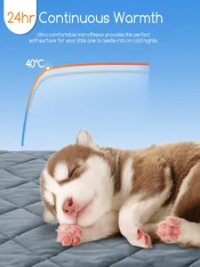 Pet thermal heating blanket for dogs and cats winter warm waterproof self-warming mat bed
