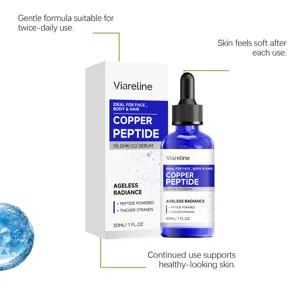 VIARELINE Siero 1% Peptide di Rame 30ml Viso Corpo Capelli Idratante Antietà Cura
