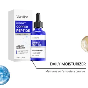 Siero rame peptide 1% VIARELINE per viso, corpo e capelli. Trattamento idratante quotidiano.