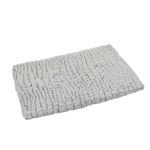 Warm winter pet sleeping pad, snowflake velvet plush rectangle mat for cats and dogs cozy bed.