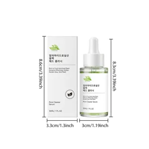 Sérum nettoyant pour les pores HANCHOBIT 30ml avec flacon pipette et boîte pour le visage.