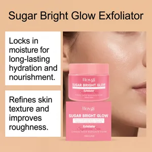 HOYGI Sugar Bright Glow Exfoliator 150g with Vitamin C and natural extracts for smooth skin.