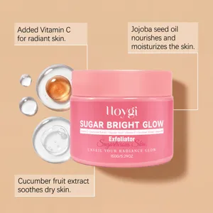 HOYGI facial exfoliating scrub gel gentle moisturizing deep cleaning smooth skin care jar