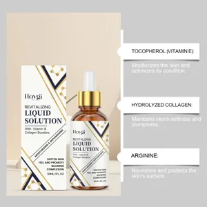 Vista dettagliata della bottiglia di siero viso idratante con dettagli sugli ingredienti.