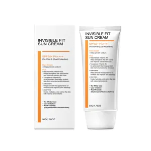 Creme solaire hydratante a la niacinamide SPF50 protection douce pour tous types de peau
