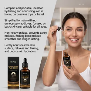 Dettaglio del siero viso HOYGI che mostra il flacone portatile e ottima formula idratante.