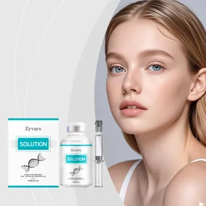 Detail shot showing Zyvarn hydrating ampoule serum bottle, box and applicator for smooth skin.