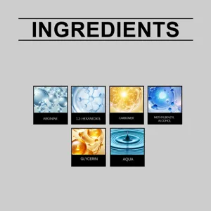 Detailed ingredient view of Zyvarn skincare facial essence showing active formula components.