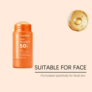 Viareline stick solaire visage SPF 50+ leger transparent fini 30g ete protection exterieure