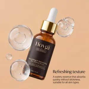 Flacone contagocce per siero viso con texture acquosa rinfrescante e rapido assorbimento.