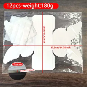 Set mit 12 3D Schmetterling Snackboxen aus weißem Karton für Party und Hochzeitsdeko