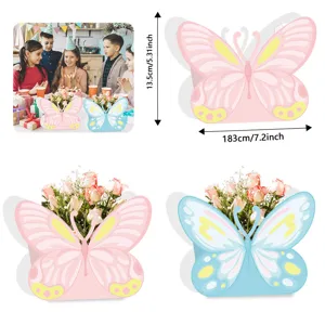 3D Schmetterling Papierbox für Teepartys und florale Hochzeitsfeiern Tischdekorationen