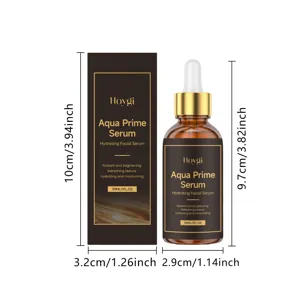 Siero viso idratante HOYGI con pipetta, bottiglia di essenza per la cura della pelle da 30ml.