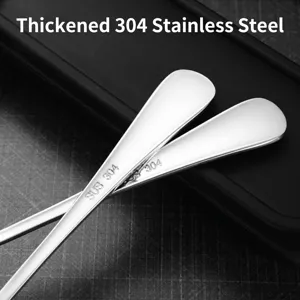 Premium SUS 304 stainless steel spoon set with durable integrated one-piece design
