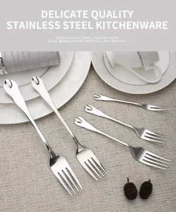 Detailed view of mirror-polished stainless steel forks with elegant waterdrop handles