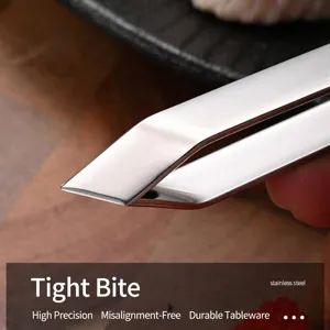 High-precision stainless steel food tweezers for pulling pig hair and fish bones
