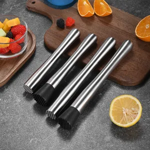 304 Ανοξείδωτο Ατσάλι Cocktail Muddler Επαγγελματικός Στίφτης Λεμονιού Θρυμματιστής Πάγου Ράβδος Ανάδευσης Μπαρ Εργαλείο για Μπαρ Σπιτιού