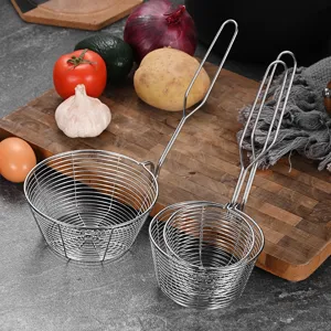 304 Edelstahl Hot Pot Schaumlöffel Maschensieb Mit Haken Küche Griff Filter Schöpfkelle Für Ramen Nudeln Frittierte Speisen