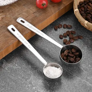 Set di misurini in acciaio inossidabile 304, misurini da 15 ml e 30 ml per caffè e polvere.