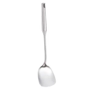 Robuster Edelstahl-Wokwender mit ergonomischem Hohlgriff für das tägliche Kochen zu Hause