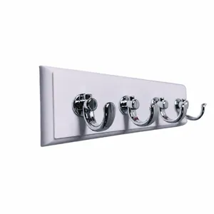 Appiattino appendiabiti da parete senza foratura, barra porta abiti adesiva per bagno.