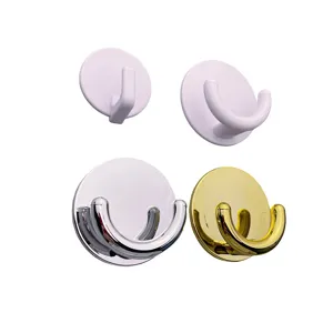 Ganci in Plastica a Muro Senza Foratura Appiattito Adesivo Resistente Per Bagno Porta Cucina